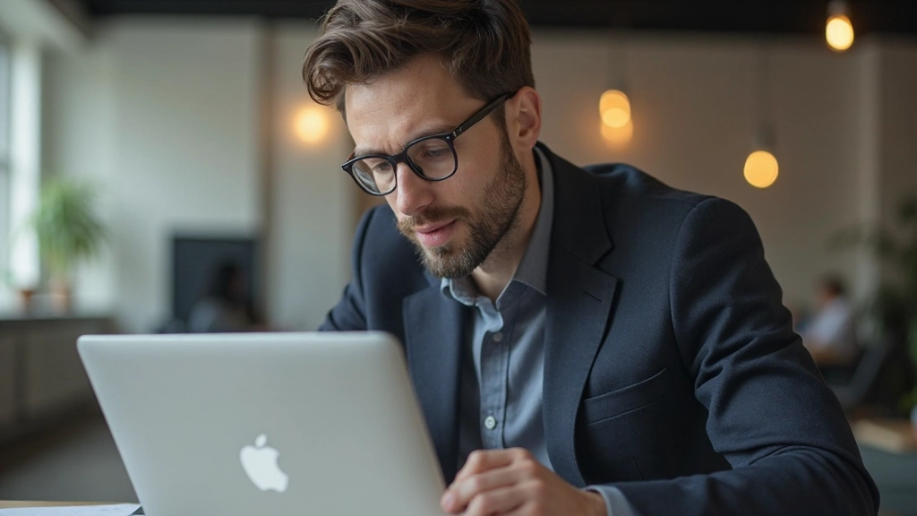 Professionele designer aan het werk op laptop, gericht op mobile-first responsive design implementatie