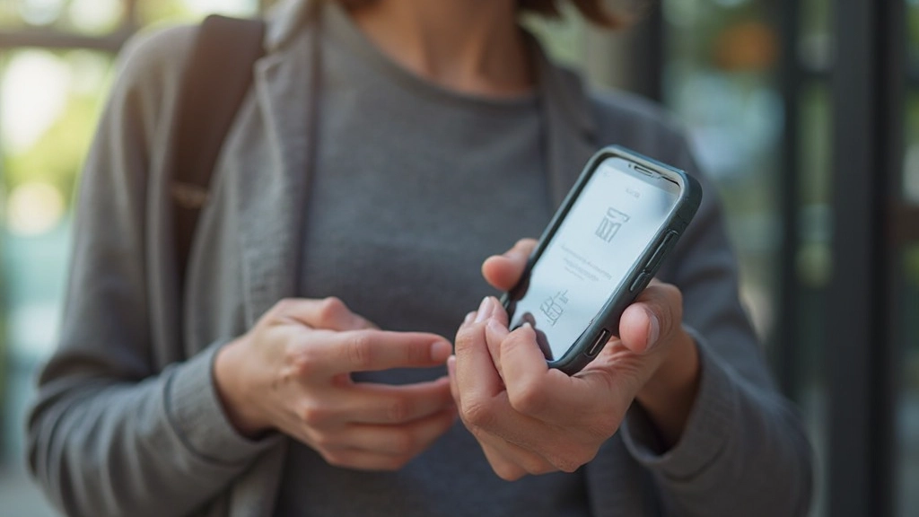 Smartphone scherm toont gebruikersvriendelijke interface met duidelijke navigatie en goed afgelezen tekst