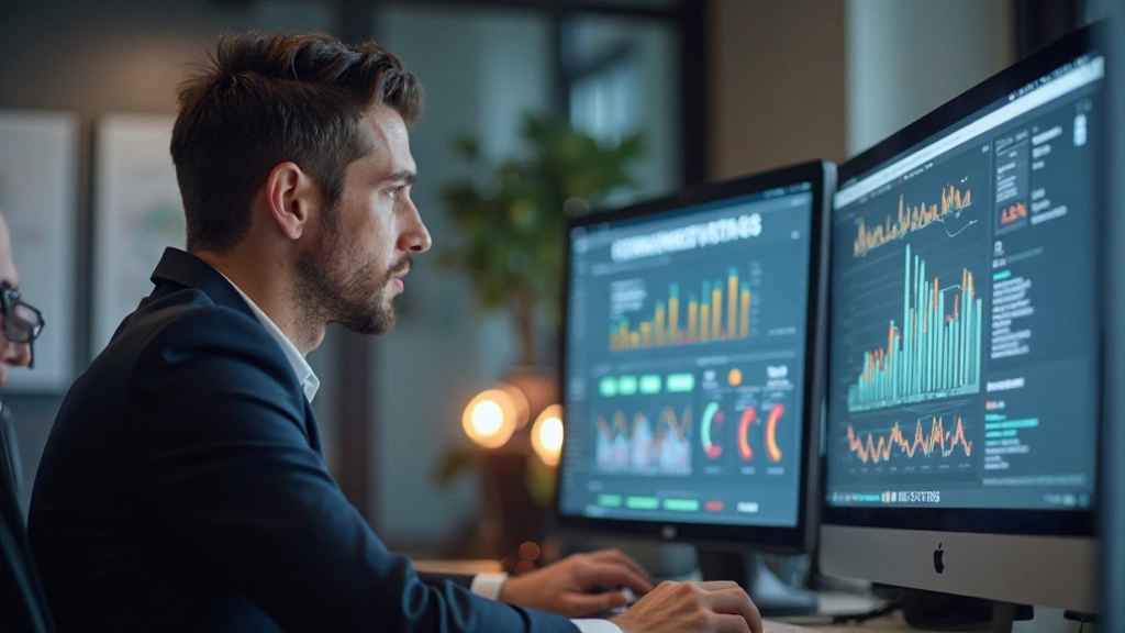 Team analyseert conversiegegevens op een laptop