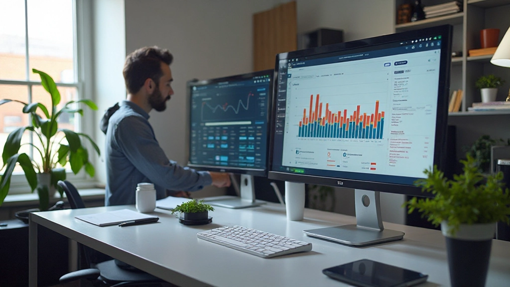 Modern werkruimte met focus op conversieoptimalisatie en webdesign strategieën